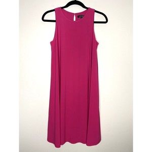 Lauren Ralph Lauren Women's Hot Pink Trapeze Style Lined Dress Size 4